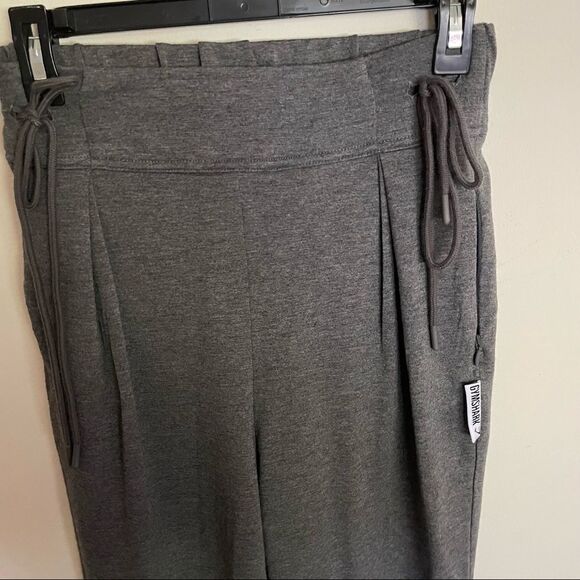 GymShark XS Slounge Cinched Joggers Gray High Waist - Picture 3 of 5